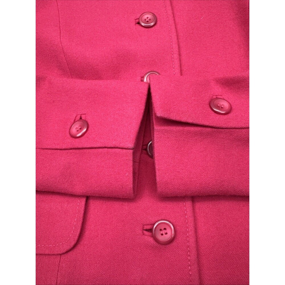 Pendleton Wool Blazer Coat Sz 12 Pink Corpcore Office Quiet Luxury Vintage - Picture 9 of 13